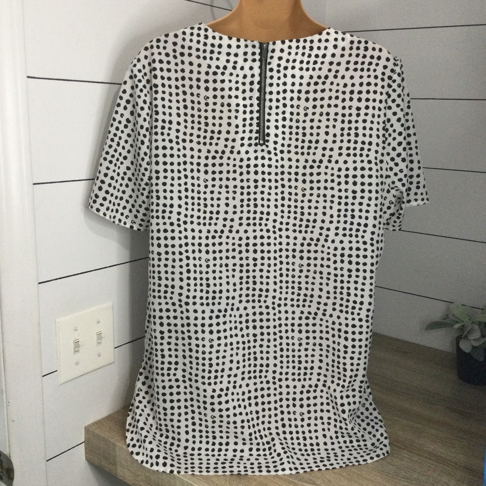 Daniel‎ Rainn blouse womens Large polka dot print - Picture 4 of 4